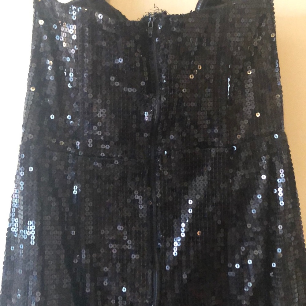 Forever 21 black sequined strapless dress - Picture 3 of 3